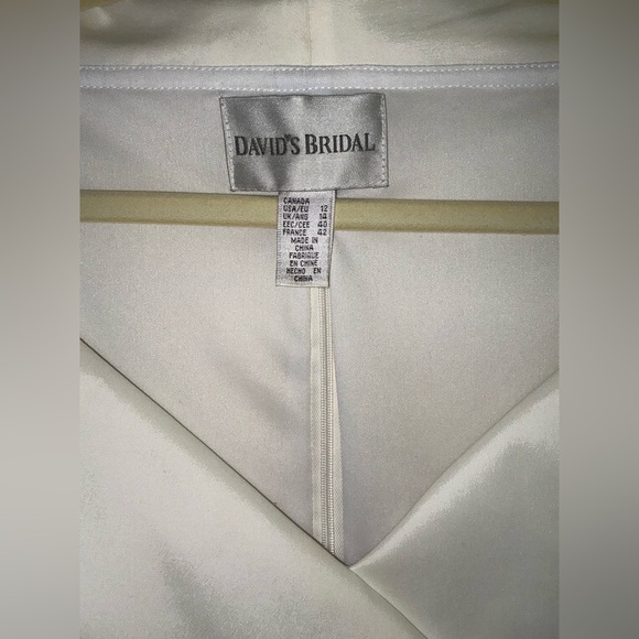 David’s Bridal Mother Of The Bride Dress Black & White Size 12 - Picture 4 of 12